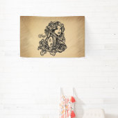 Virgo Zodiac Antiek look Spandoek (Insitu)