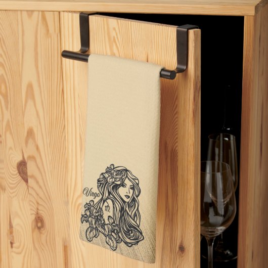 Virgo Zodiac Antiek look Theedoek (Derde Gevouwen)