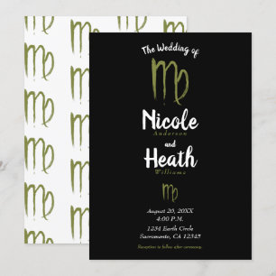 VIRGO Zodiac Astrologie Zomer Bruiloft Herfst  Kaart