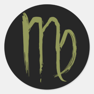 VIRGO Zodiac August Birthday Astrology Ronde Sticker