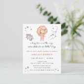 Virgo Zodiac Baby Shower Invitation (Debout devant)