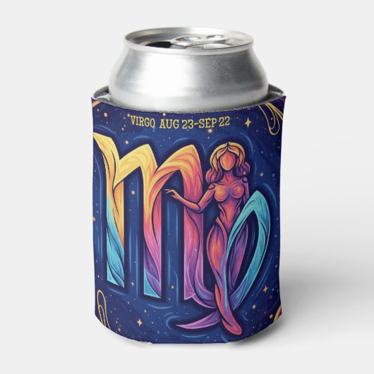 Virgo Zodiac Can Cooler (Blikje Voorkant)