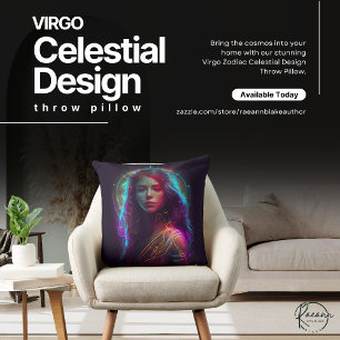 Virgo Zodiac Celestial Design Jeter Oreiller
