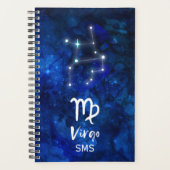 Virgo Zodiac Constellation Blue Galaxy Monogram (Devant)