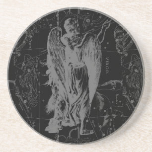 Virgo Zodiac Constellation Hevelius 1690 Zandsteen Onderzetter