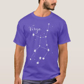 Virgo Zodiac Constellation T-shirt (Voorkant)