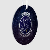 Virgo Zodiac Design Acrylique (devant)
