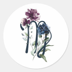Virgo Zodiac Glyph Ronde Sticker
