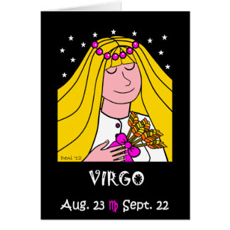 VIRGO - ZODIAC GREETING CARD
