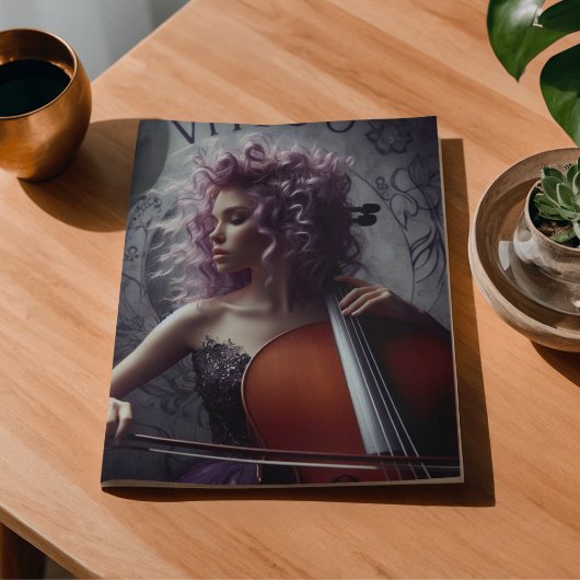 Virgo Zodiac Muzikant Cello Decoupage Tissuepapier