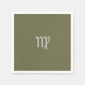 Virgo Zodiac - Olive Servet (Voorkant)