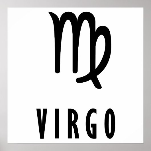 Virgo zodiac poster (Voorkant)