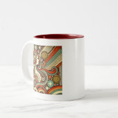 Virgo Zodiac Retro café Mug (Devant gauche)