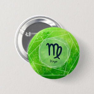 Virgo Zodiac Ronde Button 5,7 Cm