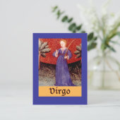 Virgo Zodiac Sign Briefkaart (Staand voorkant)