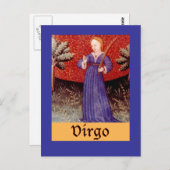 Virgo Zodiac Sign Briefkaart (Voorkant / Achterkant)