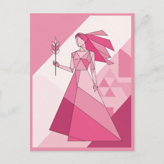 Virgo Zodiac Sign Briefkaart (Voorkant)