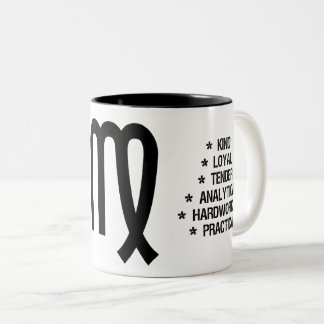 Virgo Zodiac Sign ("de teleurgestelde godin") Tweekleurige Koffiemok