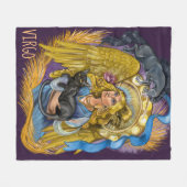 Virgo Zodiac Sign Fleece Deken (Voorkant (Horizontaal))