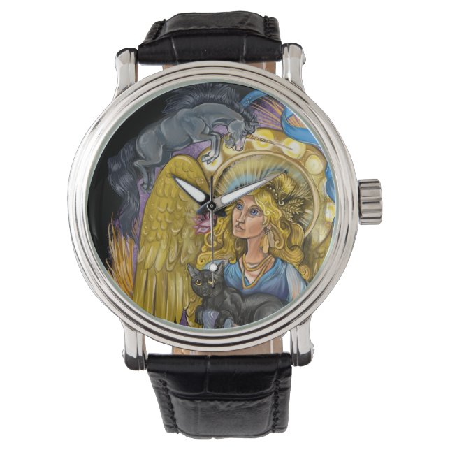 Virgo Zodiac Sign Horloge (Voorkant)