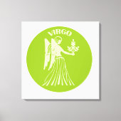 Virgo, Zodiac Sign, Horoscope, Astrology Canvas Afdruk (Voorkant)