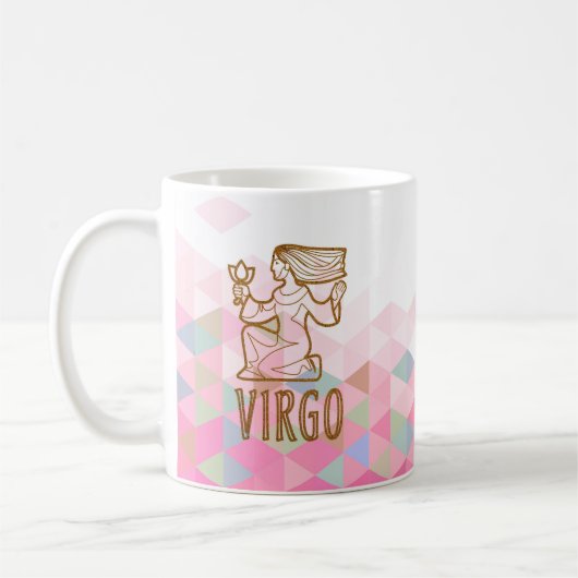 Virgo Zodiac Sign Koffiemok (Links)