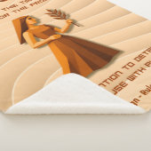 Virgo Zodiac Sign Modern 3D Astrology Design Sherpa Deken (3/4)