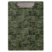 Virgo Zodiac Sign on Olive Green Digital Camo Klembord (Voorkant)