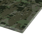 Virgo Zodiac Sign on Olive Green Digital Camo Snijplank (Hoek)