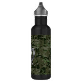 Virgo Zodiac Sign on Olive Green Digital Camo Waterfles (Rechts)
