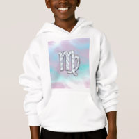 Virgo Zodiac Sign on Pastels Nacre Style Print
