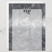 Virgo Zodiac Sign Silver Grunge Distress Style (Voorkant / Achterkant)