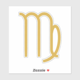 Virgo Zodiac Sign Sticker