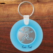 Virgo Zodiac Star Sign Premium Silver Sleutelhanger (Voorkant)