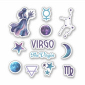 Virgo Zodiac Sticker Collection (Voorkant)