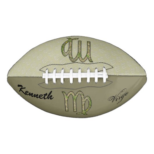Virgo Zodiac Symbol Element van Kenneth Yoncich American Football (Voorkant)