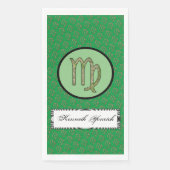 Virgo Zodiac Symbol Element van Kenneth Yoncich Servet (Voorkant)
