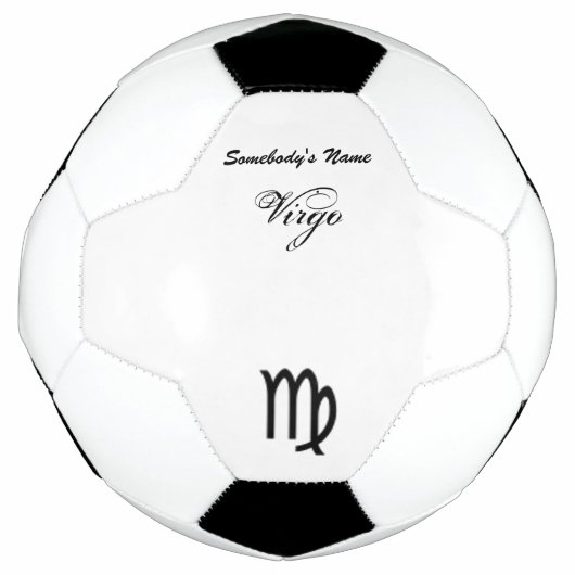 Virgo Zodiac Symbol Standard van Kenneth Yoncich Voetbal (Voorkant)
