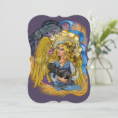 Virgo Zodiac Teken Uitnodiging (Staand voorkant)