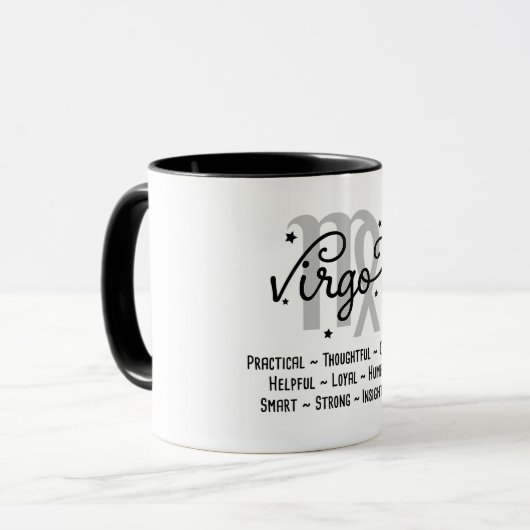 Virgo Zodiac Traits Mok (Voorkant links)