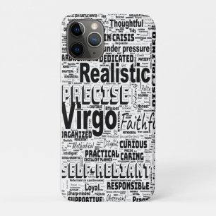 Virgo Zodiac Word Cloud Inspiratie iPhone 11 Pro Hoesje