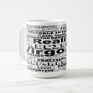 Virgo Zodiac Word Cloud Inspiratie Koffiemok