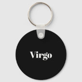 Virgo Zodiac Word Cloud Inspiration Sleutelhanger (Achterkant)