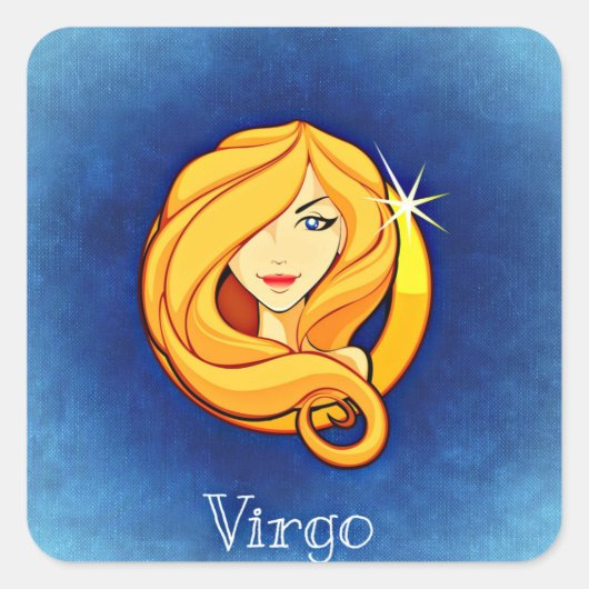 virgo zodiale stickers (Voorkant)