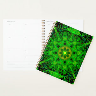 Viridescent groene caleidoscoop, planner