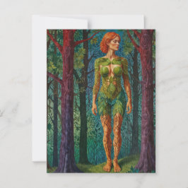 “Viridra’s Portrait” -  Veins of the Canopy    Briefkaart