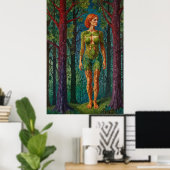 “Viridra’s Portrait” - Veins of the Canopy Poster (Thuiskantoor)