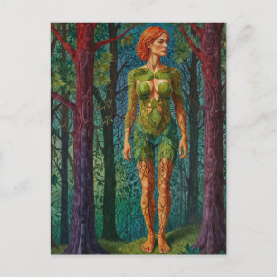 “Viridra's Portret” - Aderen van het Bladerdak Briefkaart