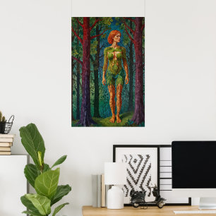 “Viridra's Portret” -  Aderen van het Bladerdak    Poster