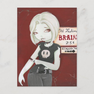 Virnia - Zombie punk gothic Briefkaart
